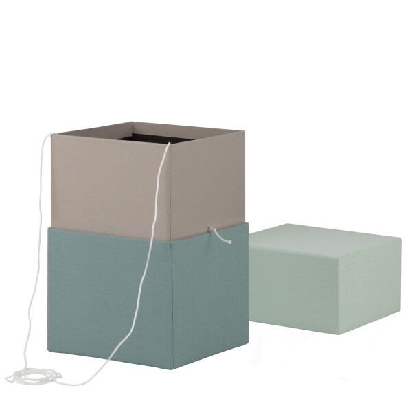 URNE OZEAN GRÜN - feiner Stoffbezug