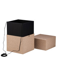 URNE CACAO - Der Bezug enthält Schalen der Kakaofrucht