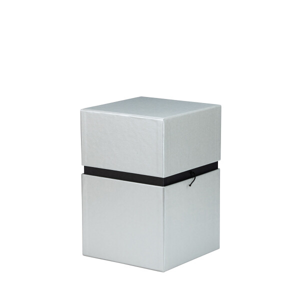 URNE SILBER METALLIC - Glatte schimmernde Oberfläche