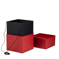 URNE DARK RED METALLIC - Glatte schimmernde Oberfläche